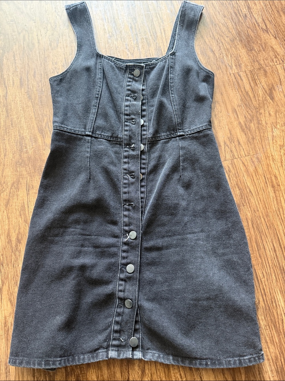 Urban Outfitters Black Button-Front Mini Dress me